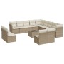 14-teiliges Gartensofa-Set mit beigen synthetischen Rattankissen von , Gartensets - Ref: Foro24-3250337, Preis: 1,00 €, Rabat...