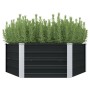 Elevated planter galvanized steel anthracite gray 129x129x45cm by vidaXL, Pots and planters - Ref: Foro24-45723, Price: 45,13...