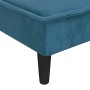 L-förmiges Schlafsofa aus blauem Samt, 255 x 140 x 70 cm von , Sofas - Ref: Foro24-3157259, Preis: 372,34 €, Rabatt: %