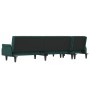 L-shaped sofa bed dark green velvet 271x140x70 cm by , Sofas - Ref: Foro24-3157278, Price: 385,99 €, Discount: %