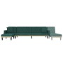 L-shaped sofa bed dark green velvet 271x140x70 cm by , Sofas - Ref: Foro24-3157278, Price: 385,99 €, Discount: %