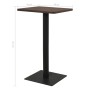 Mesa de bistró ceniza oscuro 70x70x107 cm de , Mesas de cocina y de comedor - Ref: Foro24-321927, Precio: 158,96 €, Descuento: %