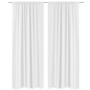 Cortinas opacas 2 ud doble capa 140x245cm blanco ahorro energía de , Cortinas y visillos - Ref: Foro24-130367, Precio: 41,20 ...