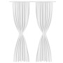 Cortinas opacas 2 ud doble capa 140x245cm blanco ahorro energía de , Cortinas y visillos - Ref: Foro24-130367, Precio: 41,20 ...