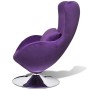 Sillón egg giratorio con cojín pequeño terciopelo morado de , Sillones - Ref: Foro24-241177, Precio: 241,20 €, Descuento: %