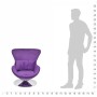 Sillón egg giratorio con cojín pequeño terciopelo morado de , Sillones - Ref: Foro24-241177, Precio: 241,20 €, Descuento: %