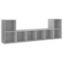 Muebles de salón 3 piezas madera de ingeniería gris hormigón de , Muebles TV - Ref: Foro24-3079983, Precio: 129,88 €, Descuen...