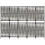 5-panel gray synthetic rattan screen by , Room dividers - Ref: Foro24-365382, Price: 151,31 €, Discount: %