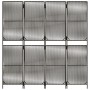 Gray synthetic rattan 4-panel screen by , Room dividers - Ref: Foro24-365394, Price: 114,85 €, Discount: %