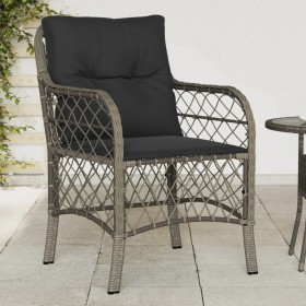 Garden armchairs with cushions 2 pcs gray synthetic rattan by , Garden chairs - Ref: Foro24-365155, Price: 196,99 €, Discount: %