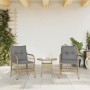 Garden armchairs with cushions 2 units beige synthetic rattan mix by , Garden chairs - Ref: Foro24-365157, Price: 199,07 €, D...