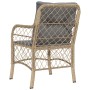 Garden armchairs with cushions 2 units beige synthetic rattan mix by , Garden chairs - Ref: Foro24-365157, Price: 199,07 €, D...