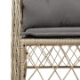 Garden armchairs with cushions 2 units beige synthetic rattan mix by , Garden chairs - Ref: Foro24-365157, Price: 199,07 €, D...