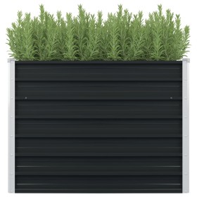 Elevated planter galvanized steel anthracite gray 100x100x77cm by vidaXL, Pots and planters - Ref: Foro24-45725, Price: 65,34...