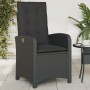 Garden recliners cushions 2 pcs black synthetic rattan by , Garden chairs - Ref: Foro24-365169, Price: 268,49 €, Discount: %