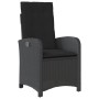 Garden recliners cushions 2 pcs black synthetic rattan by , Garden chairs - Ref: Foro24-365169, Price: 268,49 €, Discount: %