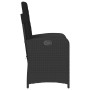 Garden recliners cushions 2 pcs black synthetic rattan by , Garden chairs - Ref: Foro24-365169, Price: 268,49 €, Discount: %