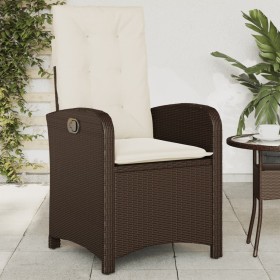 Gartenliege mit braunen Kissen aus synthetischem Rattan von , Gartenstühle - Ref: Foro24-365162, Preis: 128,85 €, Rabatt: %