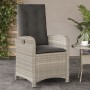 Garden recliners with gray cushions 2 pcs PE rattan by , Garden chairs - Ref: Foro24-365174, Price: 256,37 €, Discount: %