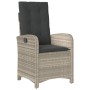 Garden recliners with gray cushions 2 pcs PE rattan by , Garden chairs - Ref: Foro24-365174, Price: 256,37 €, Discount: %