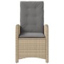 Garden chairs and table 3 pieces synthetic rattan beige cushion by , Garden sets - Ref: Foro24-365181, Price: 316,75 €, Disco...