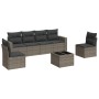 7-teiliges Gartensofa-Set mit grauen PE-Rattan-Kissen von , Modulare Sofas für den Außenbereich - Ref: Foro24-3251157, Preis:...