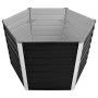 Anthracite gray galvanized steel flowerbed 129x129x77 cm by vidaXL, Pots and planters - Ref: Foro24-45734, Price: 56,87 €, Di...