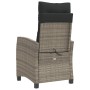 Garden recliner with gray synthetic rattan cushions by , Garden chairs - Ref: Foro24-365211, Price: 149,86 €, Discount: %