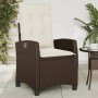 Sillones reclinables jardín con cojines marrones 2 uds ratán PE de , Sillas de jardín - Ref: Foro24-365218, Precio: 258,00 €,...