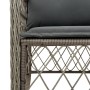 Garden chairs and table with cushions 3 pieces gray PE rattan by , Garden sets - Ref: Foro24-3212030, Price: 288,16 €, Discou...