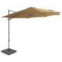 Garden umbrella with portable taupe base by vidaXL, Umbrellas - Ref: Foro24-276342, Price: 295,63 €, Discount: %