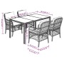 5-piece garden furniture set with black synthetic rattan cushions by , Garden sets - Ref: Foro24-3212026, Price: 585,82 €, Di...