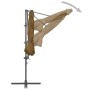 Garden umbrella with portable taupe base by vidaXL, Umbrellas - Ref: Foro24-276342, Price: 295,63 €, Discount: %