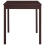 Mesa de comedor de madera de pino marrón oscuro 140x70x73 cm de vidaXL, Mesas de cocina y de comedor - Ref: Foro24-283401, Pr...