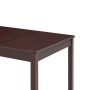 Mesa de comedor de madera de pino marrón oscuro 140x70x73 cm de vidaXL, Mesas de cocina y de comedor - Ref: Foro24-283401, Pr...