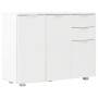 Aparador blanco brillante 107x35x80,5 cm de vidaXL, Aparadores - Ref: Foro24-283718, Precio: 163,22 €, Descuento: %