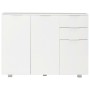 Aparador blanco brillante 107x35x80,5 cm de vidaXL, Aparadores - Ref: Foro24-283718, Precio: 163,22 €, Descuento: %