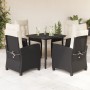 5-piece garden furniture set with black synthetic rattan cushions by , Garden sets - Ref: Foro24-3212734, Price: 533,94 €, Di...