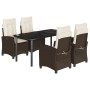 5-piece garden dining set and brown synthetic rattan cushions by , Garden sets - Ref: Foro24-3212776, Price: 689,02 €, Discou...