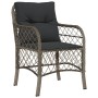 5-piece garden dining set with gray synthetic rattan cushions by , Garden sets - Ref: Foro24-3212032, Price: 540,59 €, Discou...