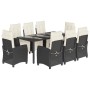 9-piece garden dining set and black synthetic rattan cushions by , Garden sets - Ref: Foro24-3212887, Price: 1,00 €, Discount: %