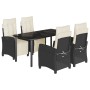 5-piece garden furniture set with black synthetic rattan cushions by , Garden sets - Ref: Foro24-3212956, Price: 668,99 €, Di...