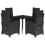 Set de muebles jardín 5 pzas con cojines ratán sintético negro de , Conjuntos de jardín - Ref: Foro24-3212961, Precio: 709,88...