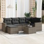 7-teiliges Gartensofa-Set mit grauen PE-Rattan-Kissen von , Modulare Sofas für den Außenbereich - Ref: Foro24-3251607, Preis:...