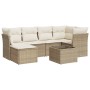 7-piece garden sofa set and beige synthetic rattan cushions by , Garden sets - Ref: Foro24-3249798, Price: 492,24 €, Discount: %