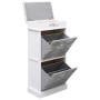 Gray Paulownia wood shoe rack 50x28x98 cm by vidaXL, Shoe racks and shoe organizers - Ref: Foro24-284087, Price: 147,33 €, Di...