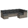 Set de muebles de jardín 9 pzas y cojines ratán sintético gris de , Conjuntos de jardín - Ref: Foro24-3250409, Precio: 526,63...