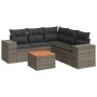 Set de muebles de jardín 6 pzas y cojines ratán sintético gris de , Conjuntos de jardín - Ref: Foro24-3257775, Precio: 417,99...