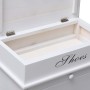 Mueble zapatero de madera de Paulownia blanco 50x28x58 cm de vidaXL, Zapateros y organizadores de calzado - Ref: Foro24-28408...