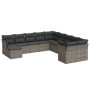 11-teiliges Gartensofa-Set und graue synthetische Rattankissen von , Gartensets - Ref: Foro24-3250449, Preis: 667,74 €, Rabat...